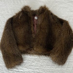 Faux fur coat